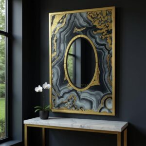 Cermin Dekorasi Hiasan Dinding 140  x 90 cm