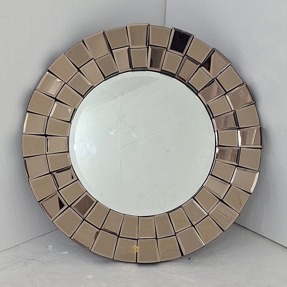 Cermin Dinding Bulat Modern 90×90 cm MI 0101014