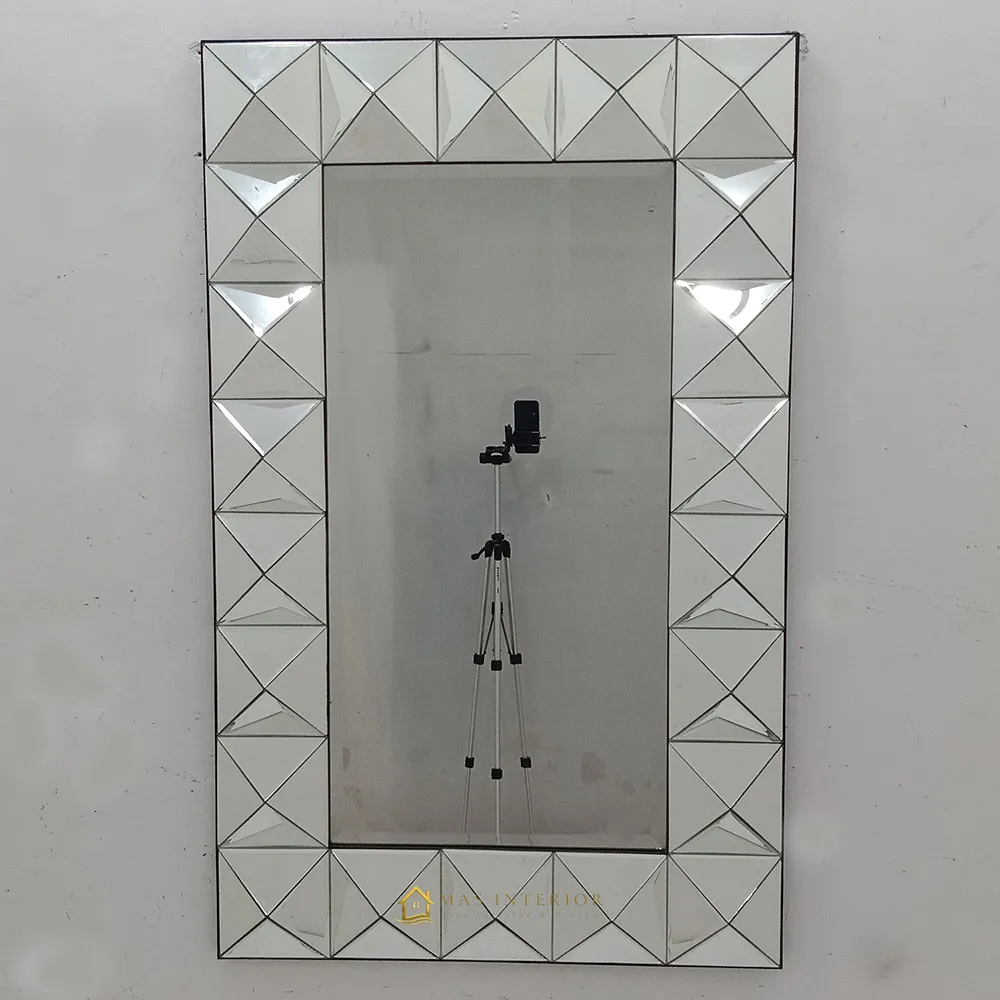 Cermin Dinding Diamond 3D Silver 140 x 80 cm MI 0101018
