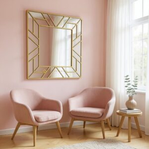 Cermin Dinding Modern 120 x 120 cm MI 0101022