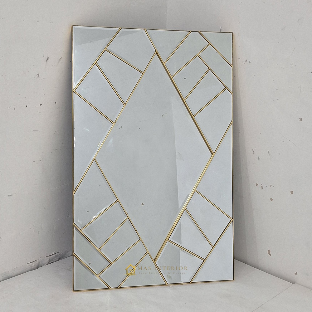 Cermin Dinding Modern Persegi Panjang 140x90cm MI 010103