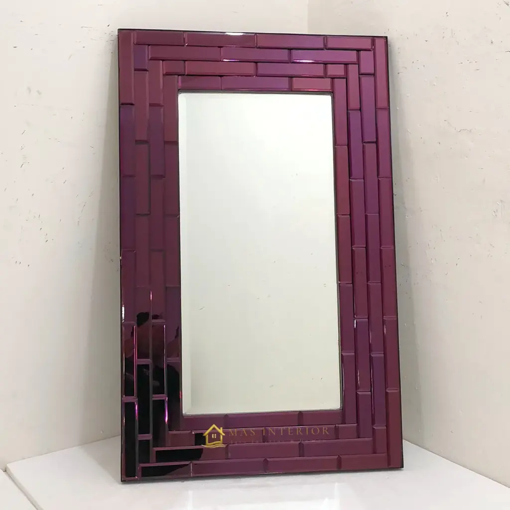 Cermin Dinding Modern Purple 123x77cm MI 0101035
