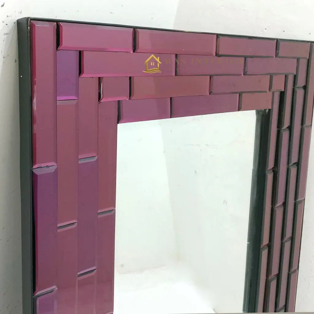 Cermin Dinding Modern Purple 123x77cm MI 0101035
