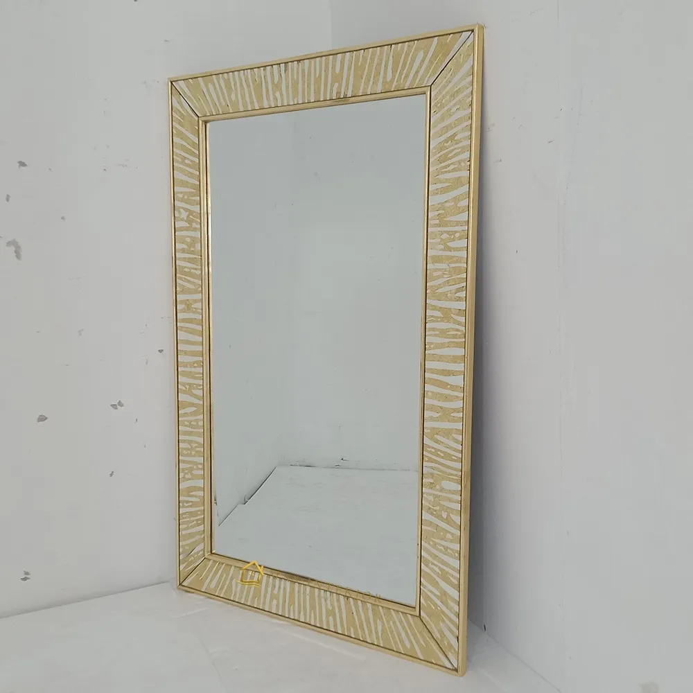 Cermin Dinding Persegi Panjang Gold 140 x 90 cm MI 010141
