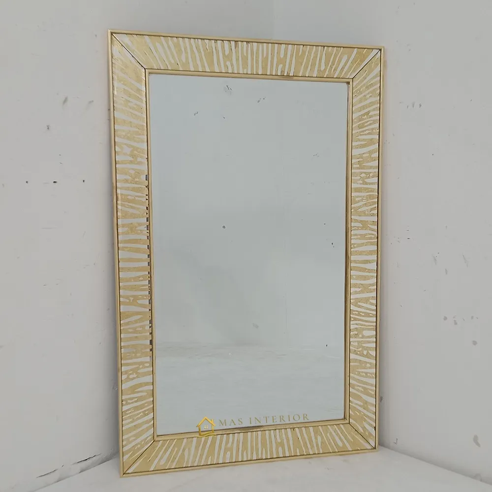 Cermin Dinding Persegi Panjang Gold 140 x 90 cm MI 010141