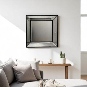Cermin Dinding Baki Frame Black 80 x 80 cm  MI 0101009