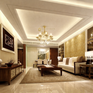 Plafon Gypsum Elegan Rumah Mewah MI 0501002