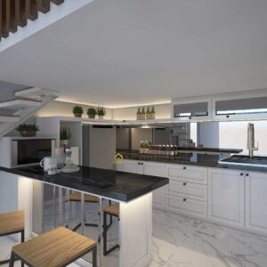 Kitchen Set Minimalis Untuk Rumah Dua Lantai MI 0601007