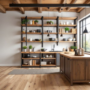 Kitchen Set Industrial Rak Terbuka MI 0603004