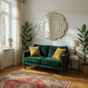 Cermin Dinding Modern 110 cm x 110 cm MI 0101021