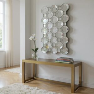 Cermin Dinding Dekorasi Modern 3D 151 x 86 cm