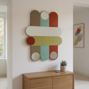 Cermin Dekorasi Dinding Penuh Warna 150 x 115 cm