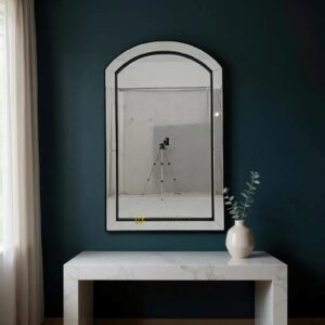 Cermin Dinding Bermanik Frame Black 200 x 120 cm MI 0101010